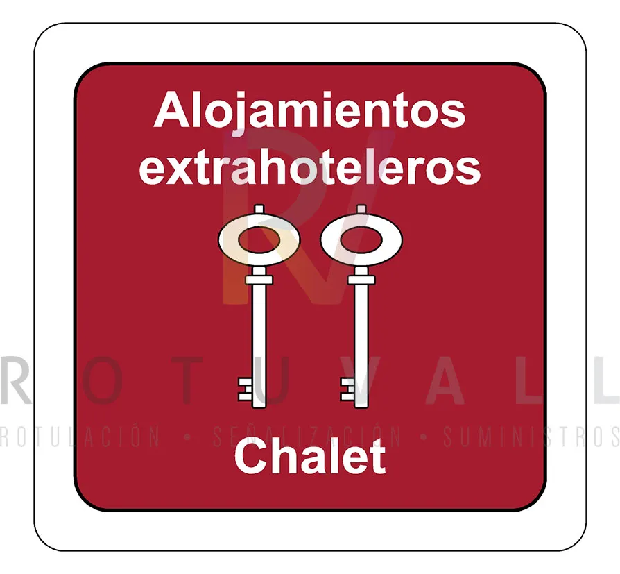 Placa de Chalet Turístico Cantabria