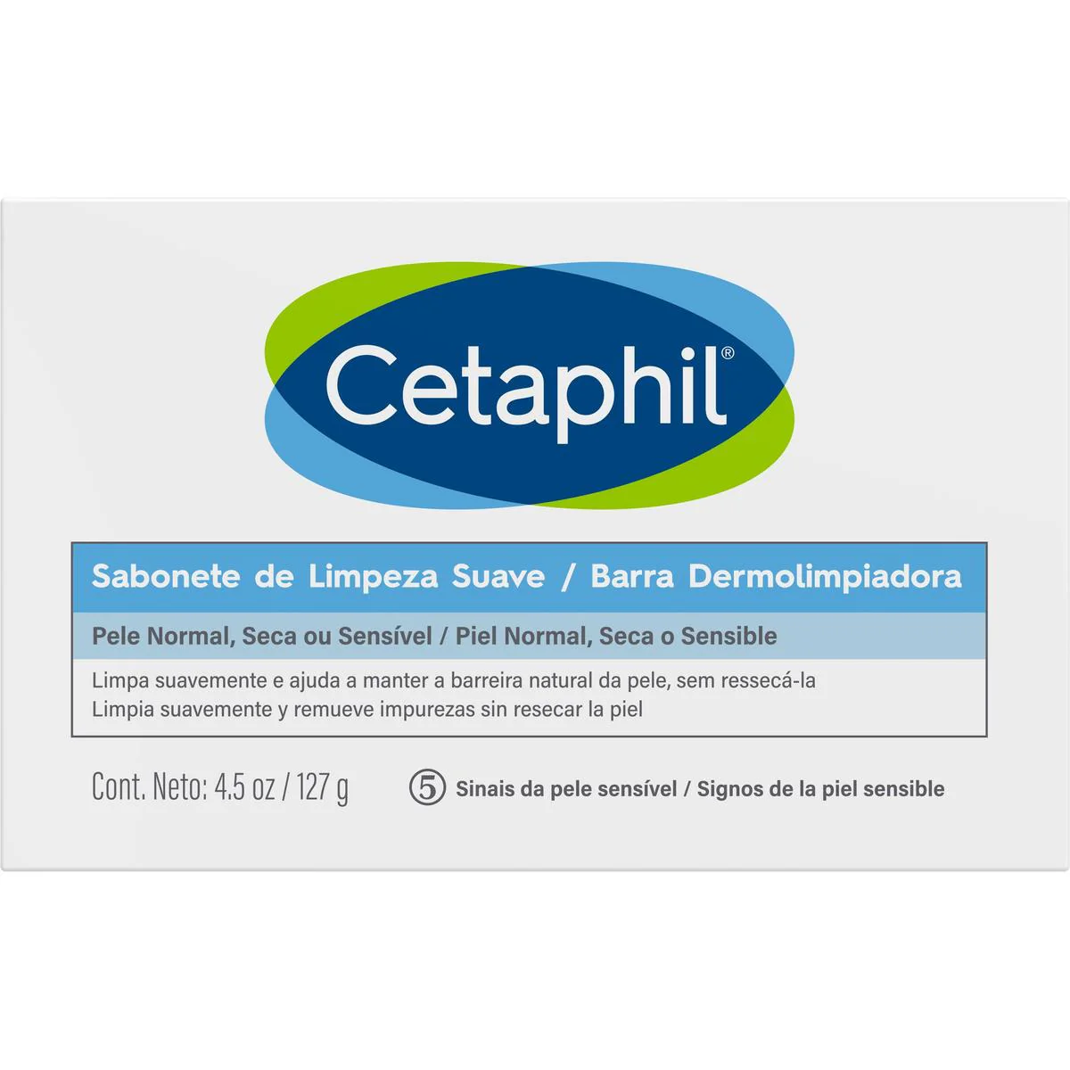 Cetaphil Barra dermolimpiadora para piel sensible 127 gr - Imagen 3