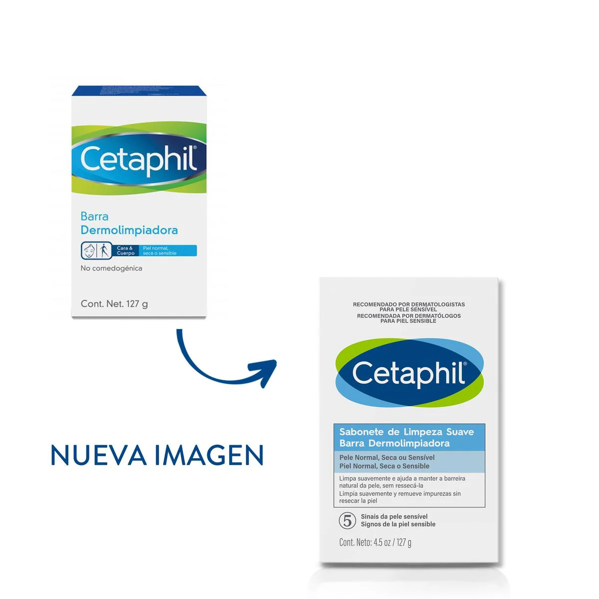 Cetaphil Barra dermolimpiadora para piel sensible 127 gr - Imagen 5