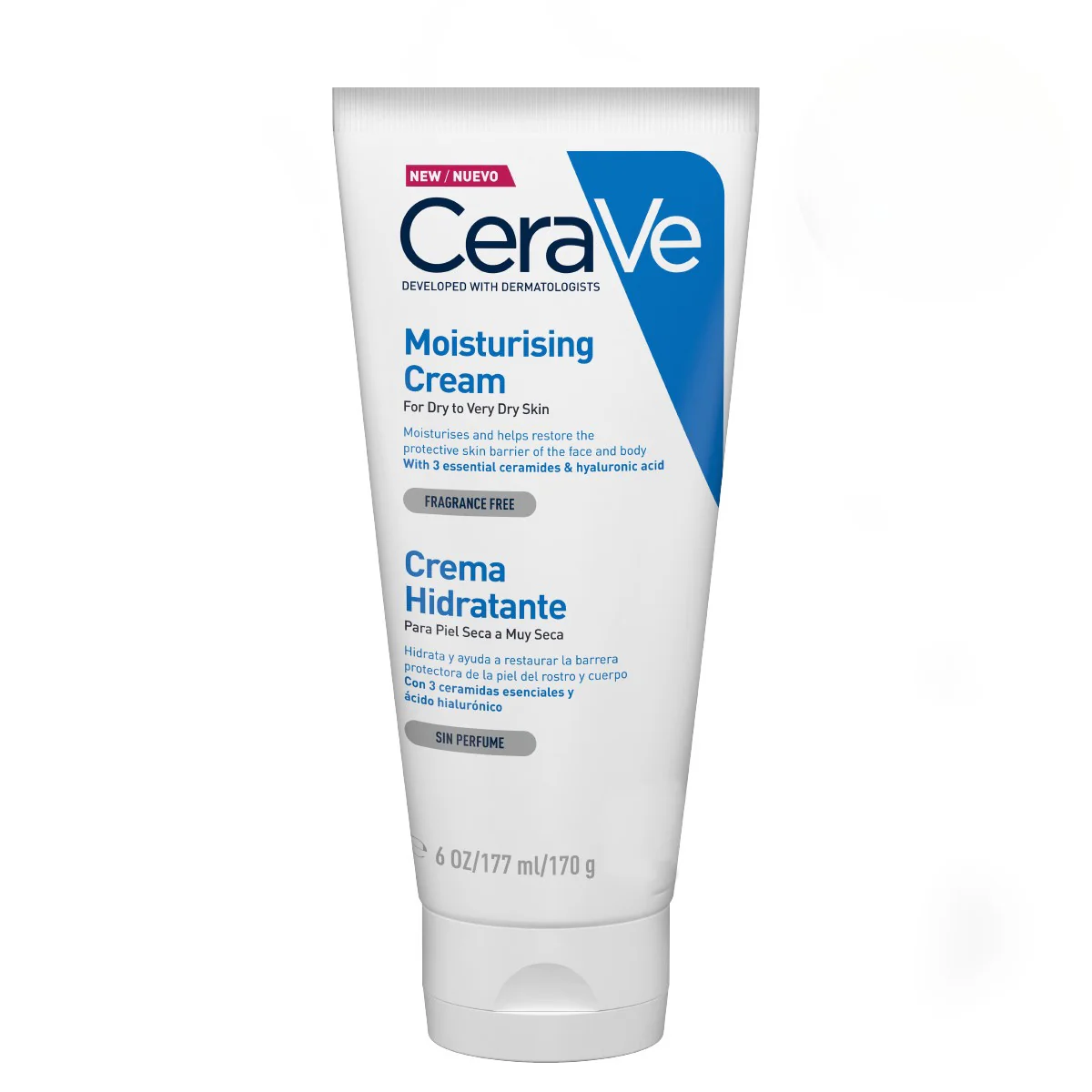 CeraVe Crema hidratante facial y corporal 170 ml - Imagen 2